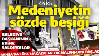 Fransa'da lüks yağmalama başladı! Belediye başkanının evine yanan araçla saldırdılar!