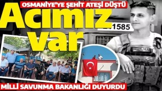 MSB acı haberi duyurdu: 1 askerimiz şehit oldu!