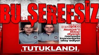 Namaz kılma videosuyla tepki çeken ŞEREFSİZ tutuklandı