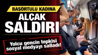 Başörtülü kadına skandal saldırı! Genç yolcunun tepkisi sosyal medyayı salladı