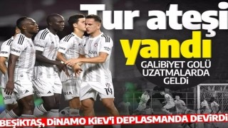 Beşiktaş uzatmalarda güldü: Siyah beyazlılar İstanbul'a galibiyetle dönüyor