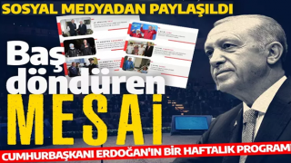 Cumhurbaşkanı Erdoğan'ın baş döndüren mesaisi: Sosyal medyada paylaşıldı