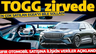 Otomobil pazarına ilişkin veriler açıklandı: TOGG zirveyi kimseye bırakmadı!