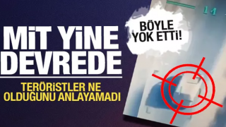 Terör örgütüne ait araç MİT tarafından böyle vuruldu