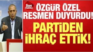 Özgür Özel'den son dakika açıklaması: Gürsel Tekin'i partiden ihraç ettik