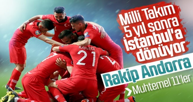 Türkiye-Andorra maçının muhtemel 11'leri