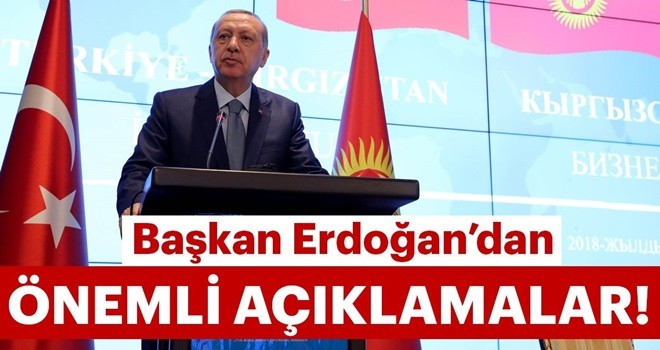 Başkan Erdoğan'dan çok önemli açıklamalar!