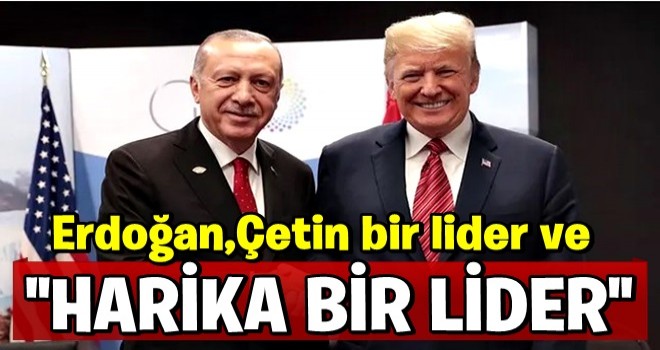 Trump, Erdoğan'a övgüler düzdü...