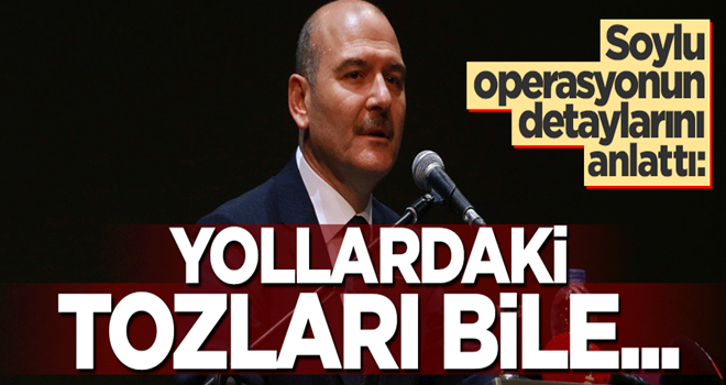 Bakan Soylu Tunceli operasyonunun detaylarını anlattı