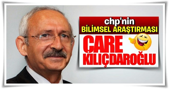 CHP'nin anketinde çözüm CHP çıktı