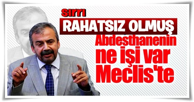 Meclis'teki abdesthane HDP'yi rahatsız etti