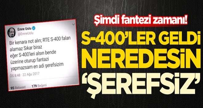 Gözler 'Türkiye S-400 alamaz' diyen FETÖ'cü Emre Uslu'ya çevrildi