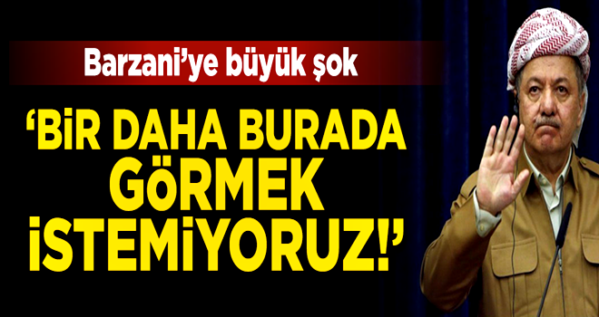 Barzani yönetimine şok!