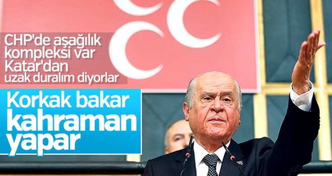 Bahçeli Katar üzerinden CHP'ye yüklendi