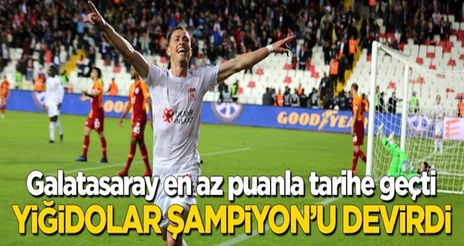 Yiğidolar Şampiyon'u devirdi! Galatasaray en az puanla tarihe geçti