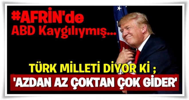 ABD'den Afrin açıklaması: Kaygılıyız