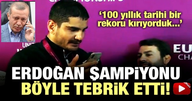 Cumhurbaşkanı Erdoğan, Taha Akgül'ü tebrik etti