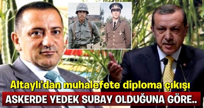 Fatih Altaylı'dan muhalefete diploma çıkışı