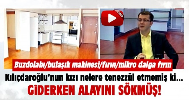 Kemal'in kızı beyaz eşyaları da alıp satmış..