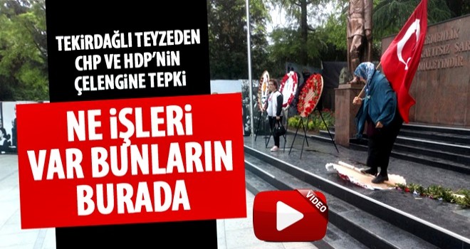 CHP ve HDP çelenklerini parçaladı