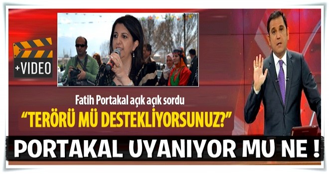 Fatih Portakal'dan Pervin Buldan'a: Terörü mü destekliyorsunuz?