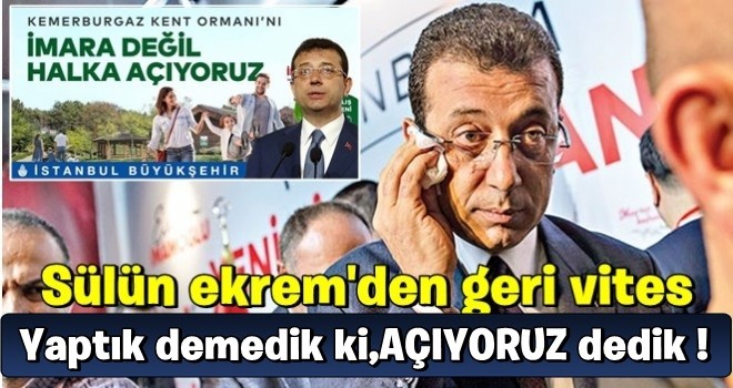 Ekrem İmamoğlu skandalı böyle savundu