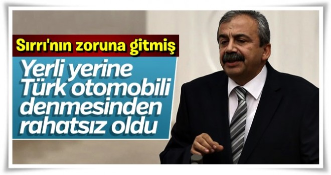 HDP'li Sırrı Süreyya Önder'in yerli otomobil rahatsızlığı