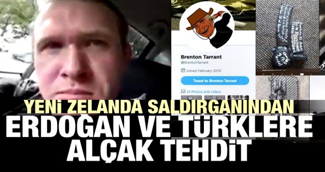 Yeni Zelanda saldırganından Erdoğan ve Türklere alçak tehdit