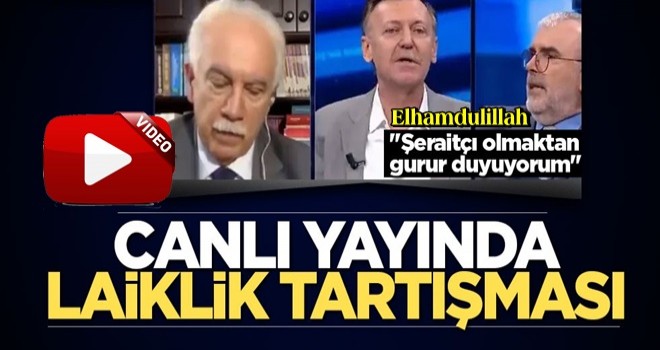 Canlı yayında laiklik tartışması