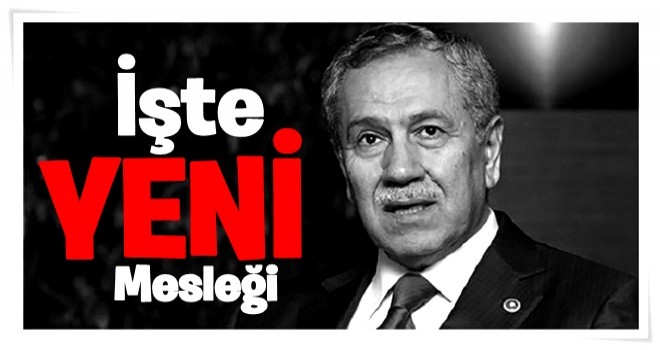 Bülent Arınç yeni mesleğini açıkladı