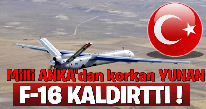 Yerli ANKA Yunanistan'da F16 kaldırttı!