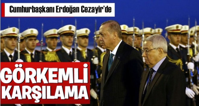 Cumhurbaşkanı Erdoğan Cezayir'de