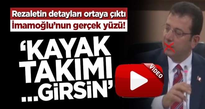 Ekrem İmamoğlu’ndan ağır hakaret! ‘Kayak takımı … girsin’