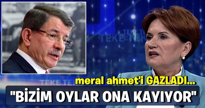 Meral Akşener elindeki anket sonucunu paylaştı! 'Partimizin oyları Ahmet Davutoğlu'na kayıyor'