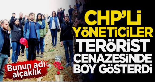 Bunun adı alçaklık! CHP'li yöneticiler terörist cenazesinde boy gösterdi