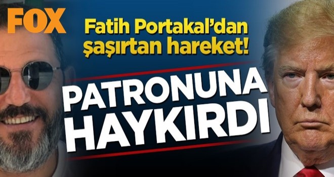 Fatih Portakal’dan şaşırtan hareket! Donald Trump'a yüklendi