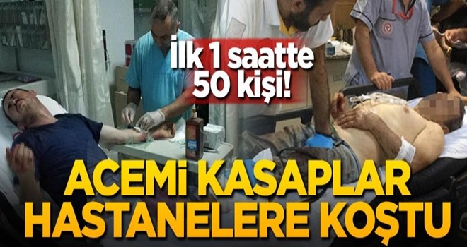 Acemi kasaplar hastanelere koştu