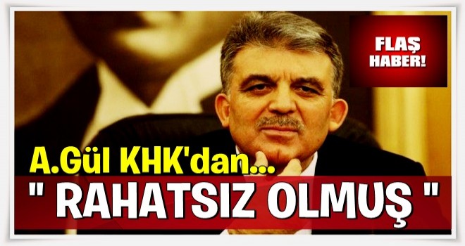 Abdullah Gül'den KHK yorumu! Kaygı verici