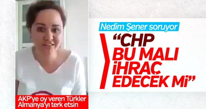 Nedim Şener'den CHP'liye tepki: MAL