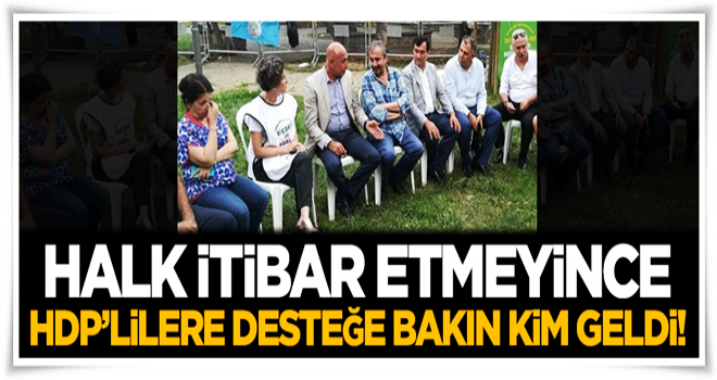 Halk itibar etmeyince HDP'lilere desteğe bakın kim geldi!