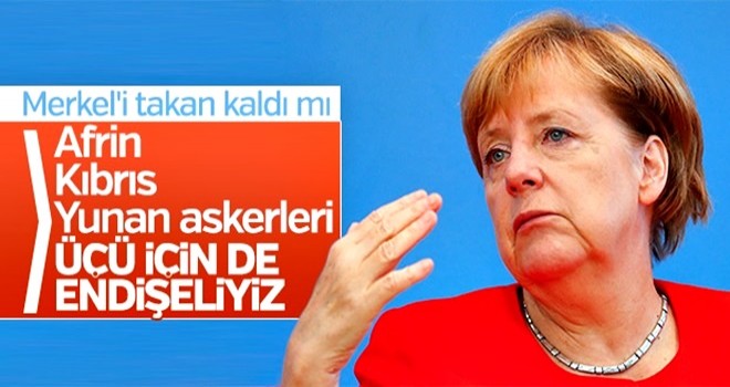 Angela Merkel'in Türkiye'yle ilgili endişeleri