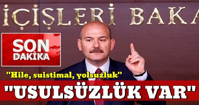 İçişleri Bakanı Soylu'dan seçim açıklaması