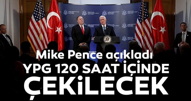 Pence açıkladı: YPG çekilmeye başladı