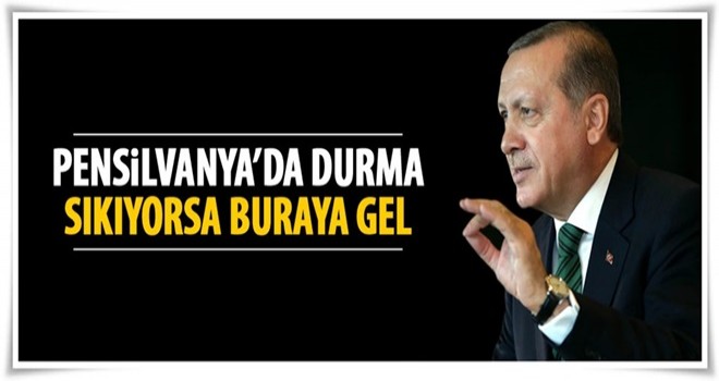 Sıkıysa Pensilvanya'da durma buraya gel.