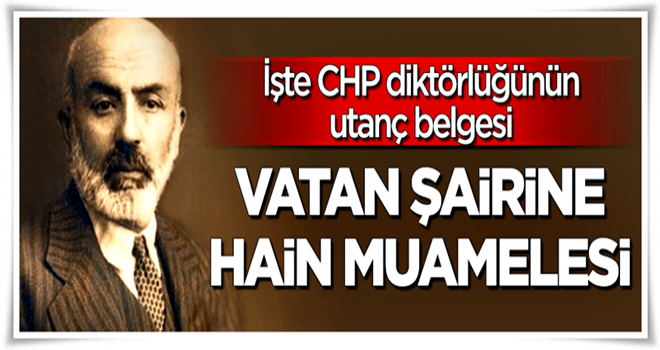 Vatan şairine hain muamelesi