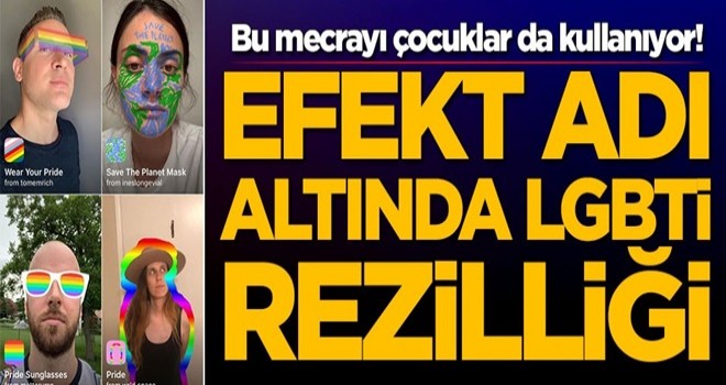 Bu mecrayı çocuklar da kullanıyor! Efekt adı altında LGBTİ rezilliği