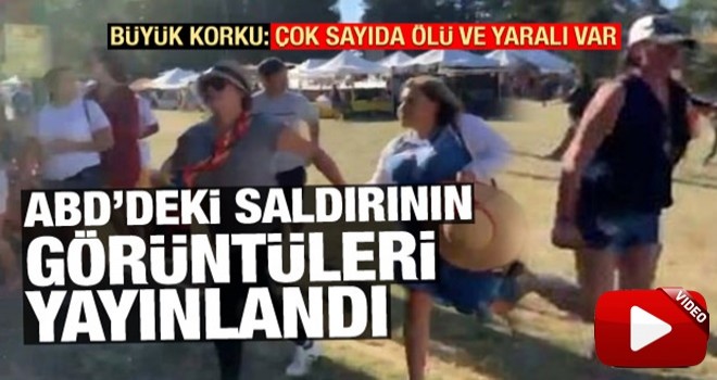 ABD'de çok sayıda kişinin öldüğü saldırının görüntüleri yayınlandı