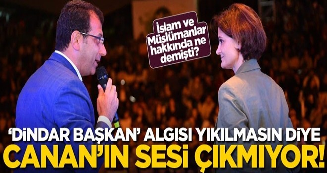 “Dindar başkan” algısı yıkılmasın diye Canan’ın sesi çıkmıyor!