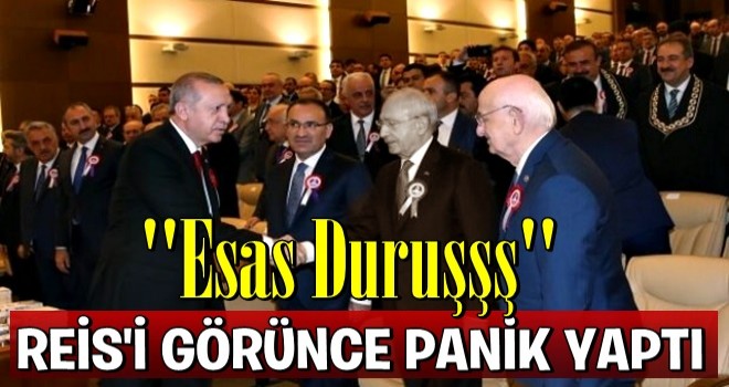 Erdoğan'ı karşısında gören Bay Kemal panik yaptı!