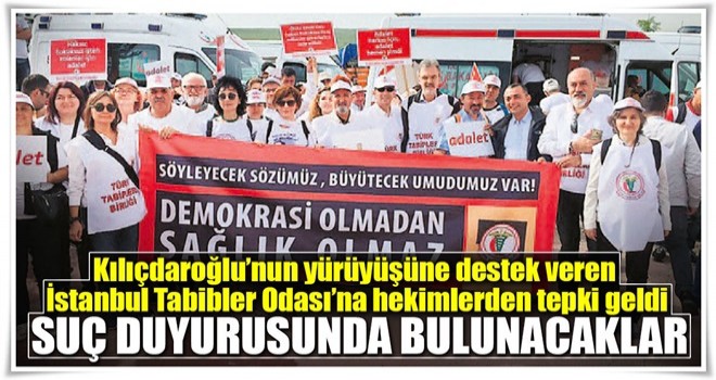 Yürüyüşe ücretsiz otobüse tepki